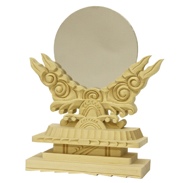 【神具】御神鏡(木製)3.0《上》
