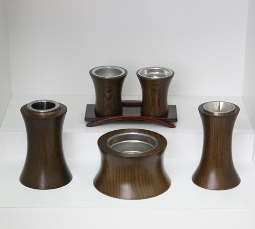 ビーナス5点セット(ダーク)【モダン仏具セット・家具調】【#2】｜仏壇・仏具の江原佛具店 2号店 24,533円