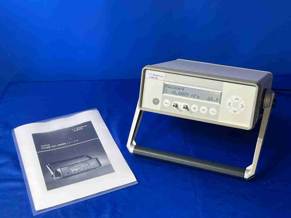 【中古】 3929 Halstrup-Walcher 圧力校正器 型番:KAL100-100Pa 通電確認済 コンパクト 軽量 計測器 大学 研究 分析機器 理化学機器 中古機器|EHI 店