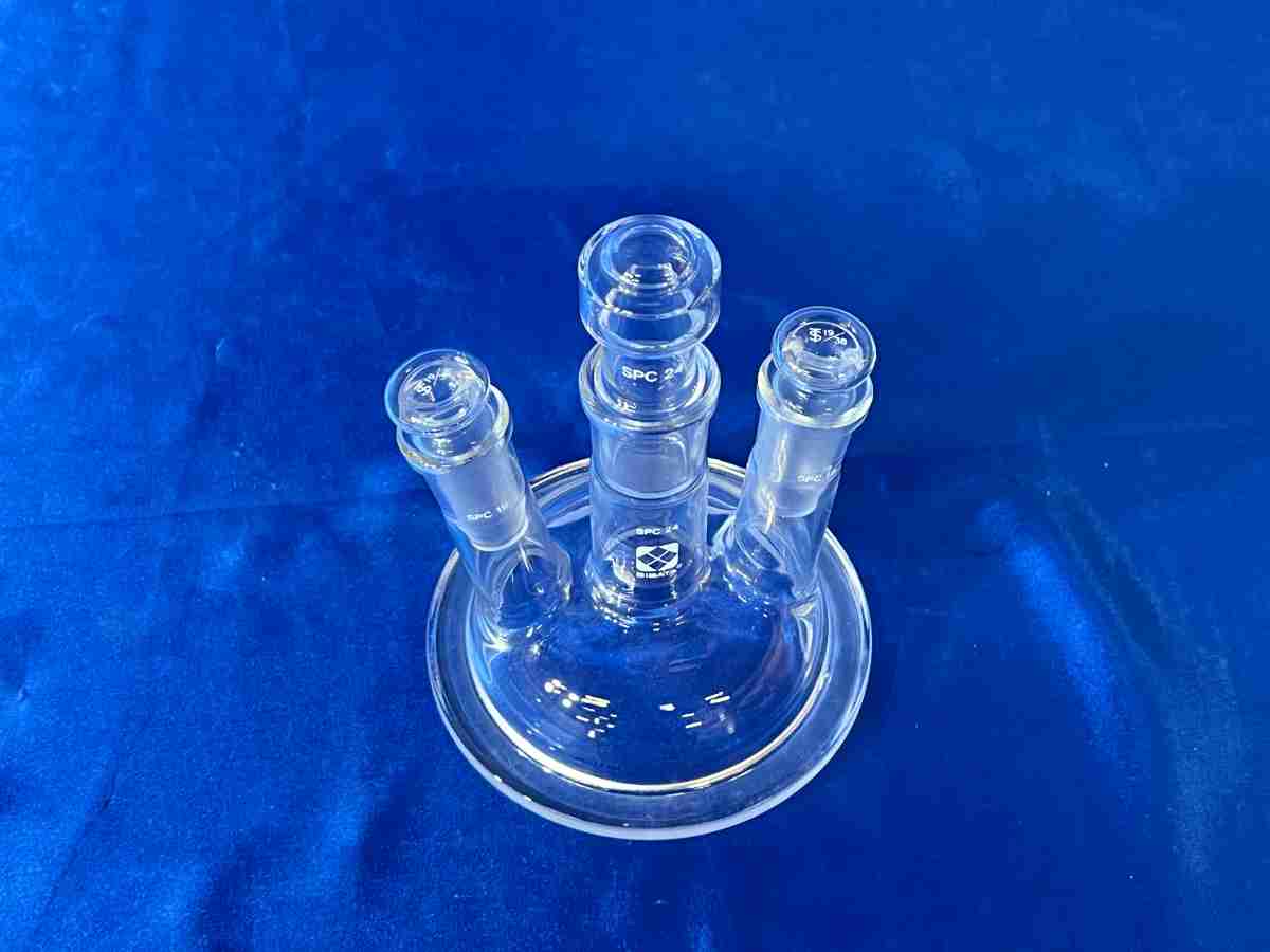 【中古】　4045-2　柴田科学　共通摺合セパラブルカバー 85mm 3口　大学　研究　理化学機器　中古機器　研究機器　分析機器　精密機器｜EHI　店