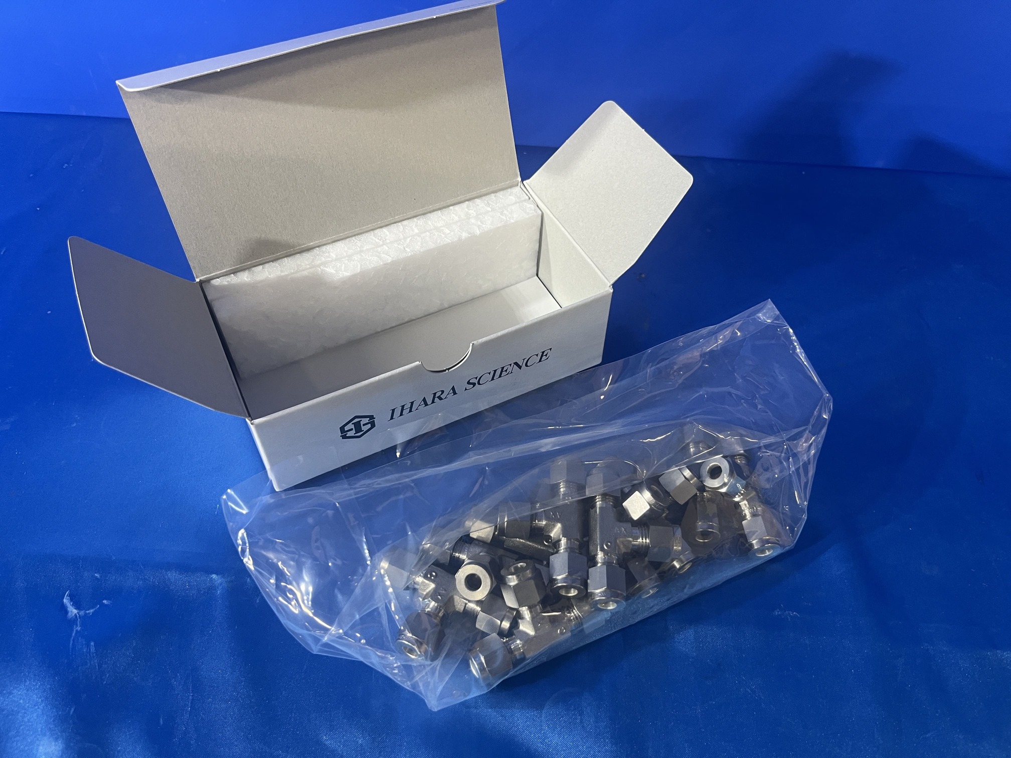 【中古】 3470-11 イハラサイエンス ダブルフェルールタイプチューブあと継ぎ 単位労働組合お茶 DTA 型番：DTA4SS 新品未当て嵌める品 単科大学 修する 理化学設備 中古設備