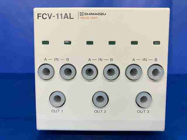 【中古】　1412　島津製作所　SHIMADZU　リザーバー切り替えバルブ　型番：FCV-11AL　精密機械　分析機器　中古機器　研究　大学