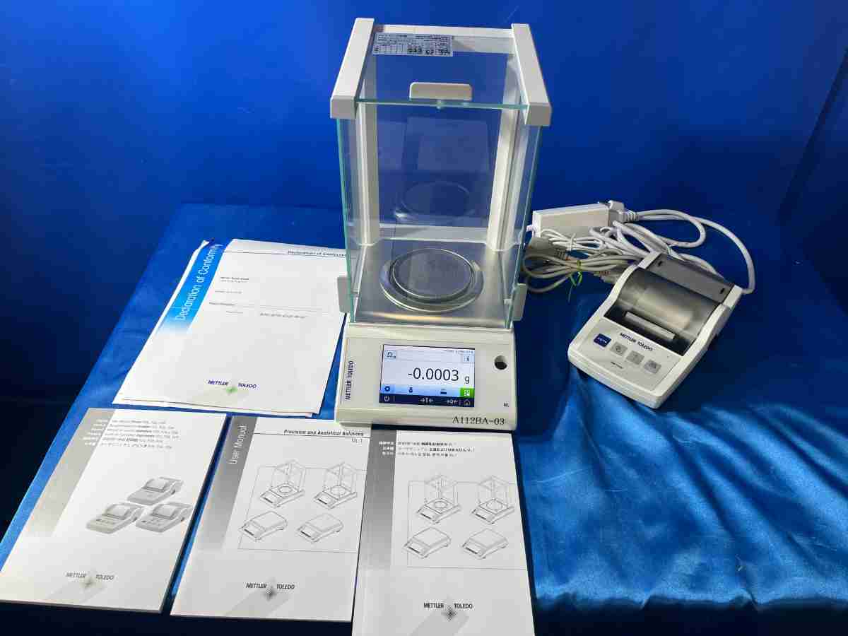 【中古】3667-1 METTLER TOLEDO メトラートレド 天びん 分析的思考天びん 印刷者付 型番：ML204T/00・RS-P26 細かい測定 最低限度見せびらかす0.1瓱 中古機材 日用品雑貨・文房具・手芸-その他
