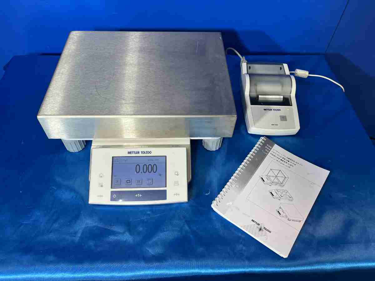 【中古】 3711　METTLER TOLEDO　メトラートレド　上皿天びん　プリンター付　型番：XS16001LV・RS-P25　精密計量　最小表示0.1mg　中古機器