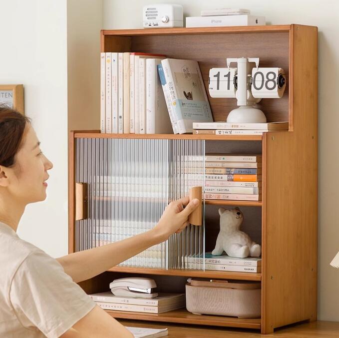 卓上収納ラック 本棚 ブックスタンド 天然木製 組み立て簡単 教科書収納 子ども用 机上整理 シンプルおしゃれ 小物整理ラック 耐荷重仕様