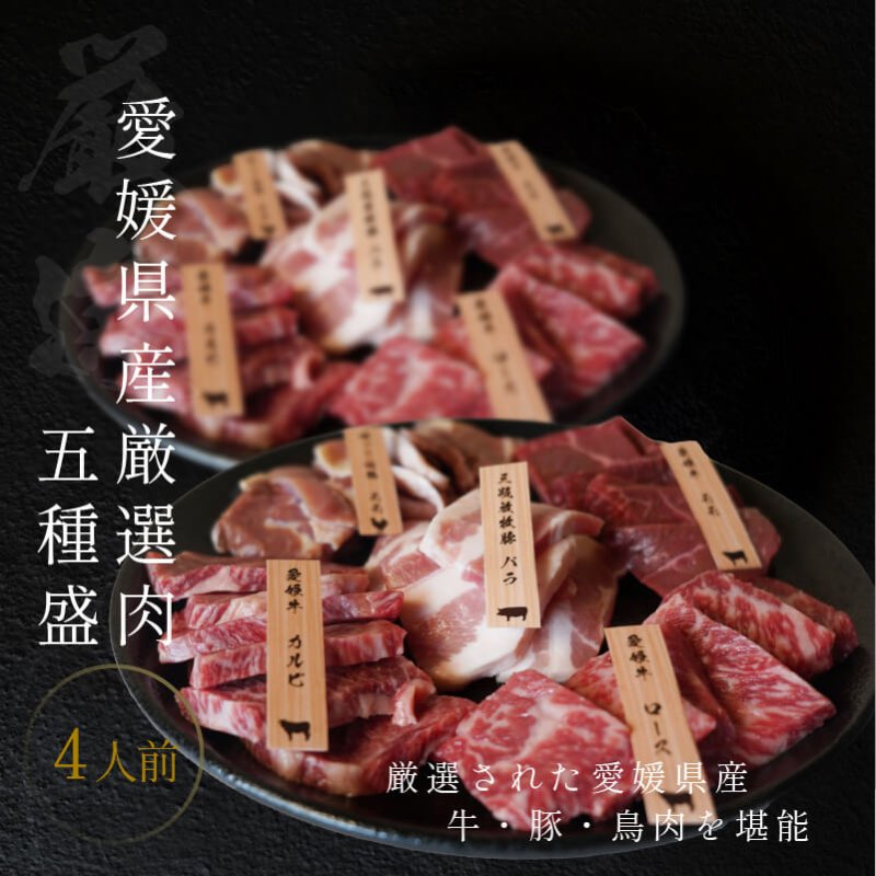 焼肉 愛媛 焼肉セット 4人前 送料無料(北海道・沖縄を除く) 送料無料 愛姫牛 和牛 三瓶放牧豚 媛っこ地鶏 愛媛県産 プレゼント