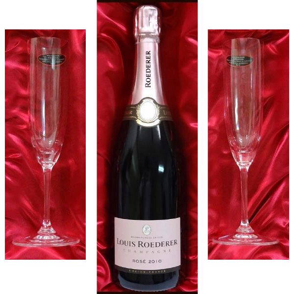 【プレミアムギフト】リーデル ペアシャンパングラス & ルイ・ロデレール・ヴィンテージ ロゼ 750ml|ワインと地酒の店 かたやま