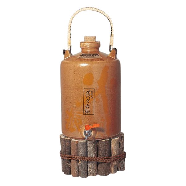 【栗焼酎】無手無冠　栗焼酎25°デカうんすけ［枕木台付【ダバダ火振り】5400ml