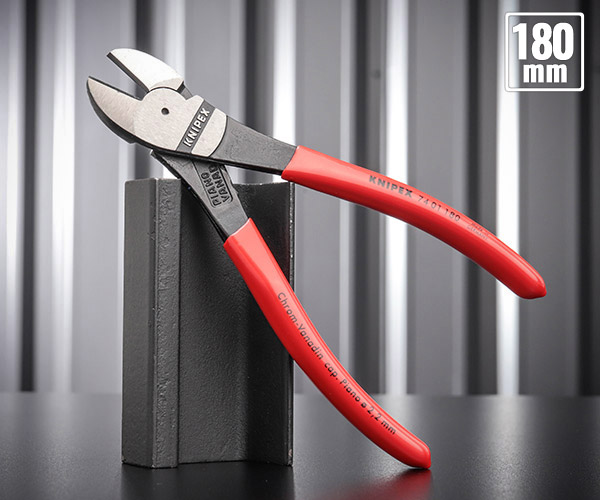 楽天市場】KNIPEX 7401-160 強力型斜ニッパー(硬線用) (SB