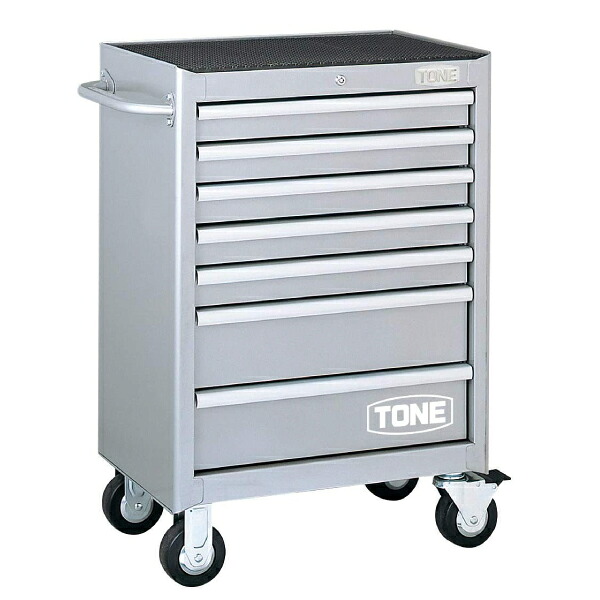 [メーカー直送品] TONE スチール製ワゴン(キャビネットタイプ) ローラーキャビネット 最大積載量560kg (WS207S)(4953488223675) トネ｜エヒメマシン 店