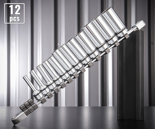 NEPROS NTB3L12XA 9.5sq.六角・十二角混合ディープソケットセット12コ組 ネプロス