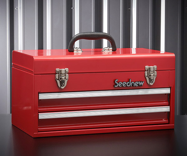 SEEDNEW シーズニュー 2段引出しツールケース（レッド） S-A302｜エヒメマシン 店 14,698円