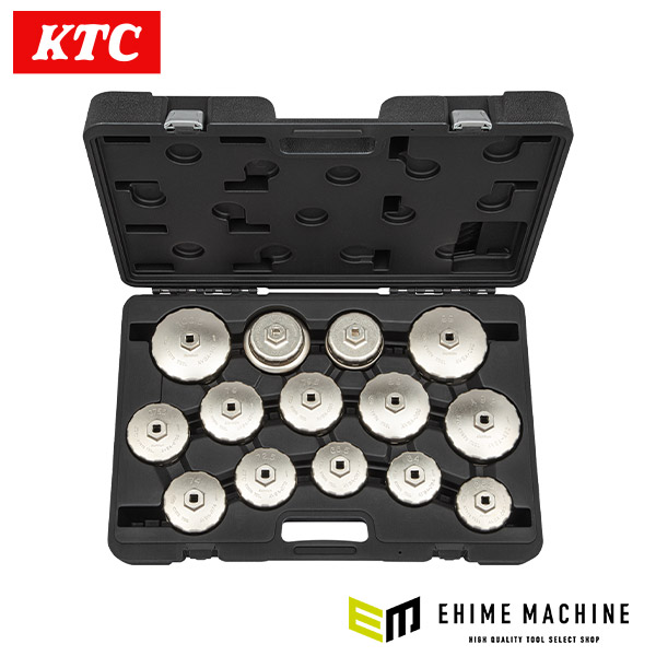 KTC オイルフィルタレンチセット AVSA14A カップ型 14コ組 自動車専用 国産乗用車用 京都機械工具