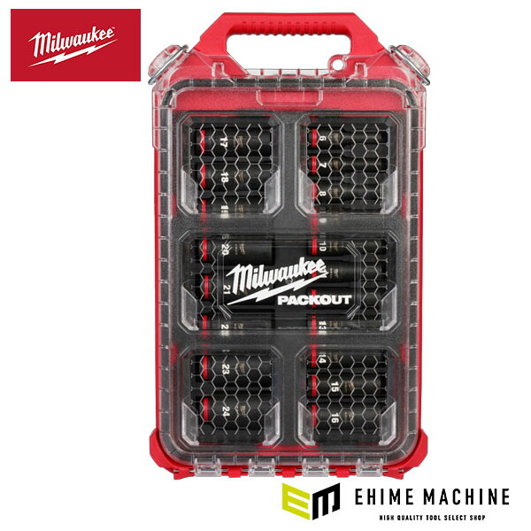 日本正規品 ミルウォーキー SHOCKWAVE IMPACT DUTY ディープインパクトソケット 3/8インチ(9.5mm)角 19PCS PACKOUTセット (49-66-6801)(4573592053434) milwaukee｜エヒメマシン 店 22,176円