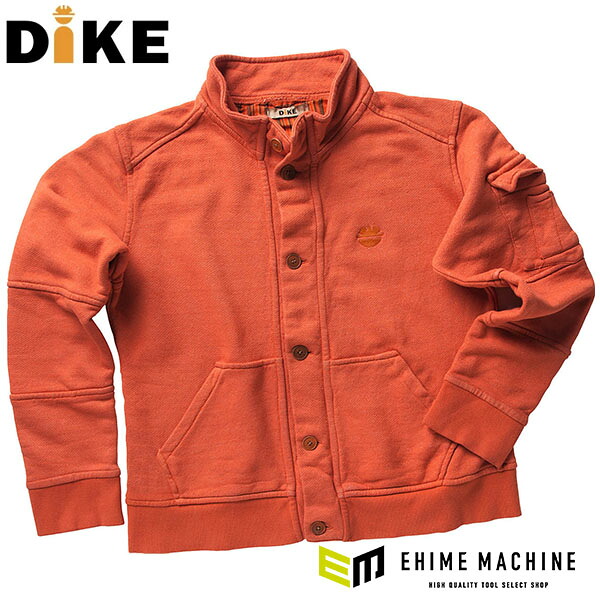 日本正規品 ディーケ 綿ジャケ フォーク トマトレッド L 94213/600-L (8058258786322) DIKE イタリア製の絶妙な色合い｜エヒメマシン 店