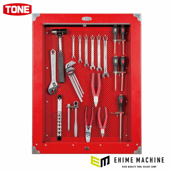 TONE 整備用工具セット シャッター付サービスボードセット新ハーフボードC50B仕様 35点セット (CS310)(4953488295986) トネ