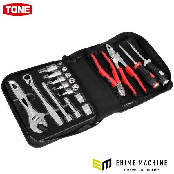 楽天市場】TONE 整備用工具セット ツールセット ブラック 間口