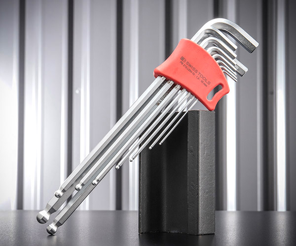 日本正規品 PBスイスツールズ ボール付ロング六角棒レンチセット (212.LDH-10CN)(7610733235766)