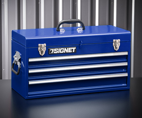 楽天市場】シグネット ツールボックス 3段 (ブルー) (54430