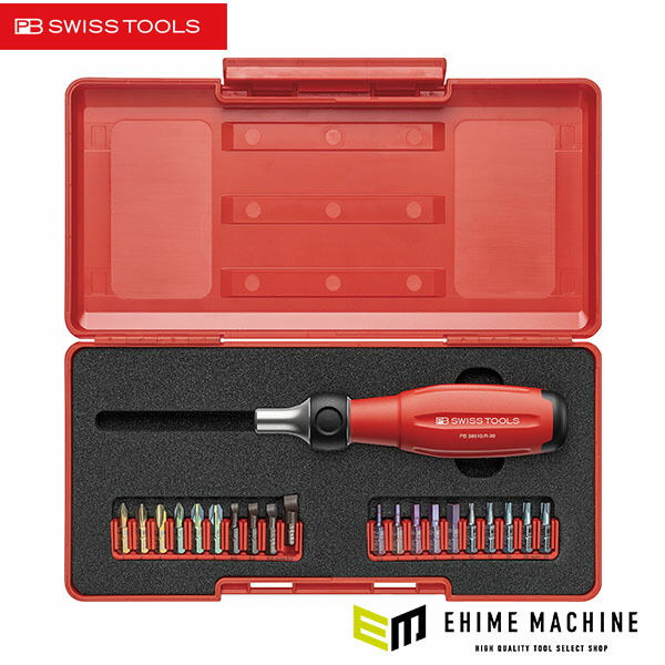 日本正規品 PBスイスツールズ ツイスター ラチェットドライバーセット (38510.R-30SET)(7610733297689) 新世代 スイスグリップEVO|エヒメマシン 店