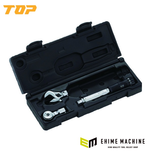 TOP モンキ形/ラチェット形グリップ付トルクレンチセット 調整範囲2～6N・m トルク管理 (TS-6NTG)(4975180375704)トップ工業｜エヒメマシン 店