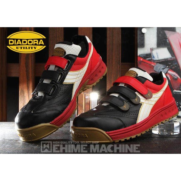楽天市場 Diadora ディアドラ 安全靴 Robin ロビン スニーカー安全靴 ブラック ホワイト レッド Rb 213 Ehimemachine 楽天市場店