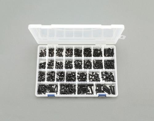 エスコ M3-M6 皿頭小ネジセット(ステンレス/黒色) EA949TF-1 ESCO|エヒメマシン 店