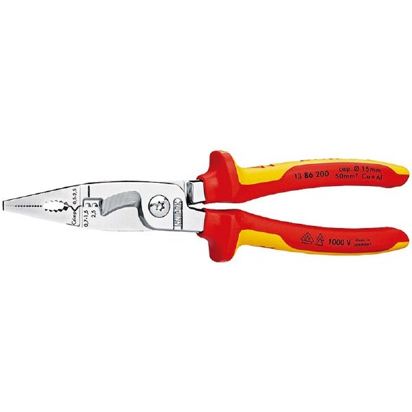 日本正規品 クニペックス 絶縁エレクトロプライヤー (SB) (1386-200SB)(4003773075288) KNIPEX｜エヒメマシン 店 9,195円