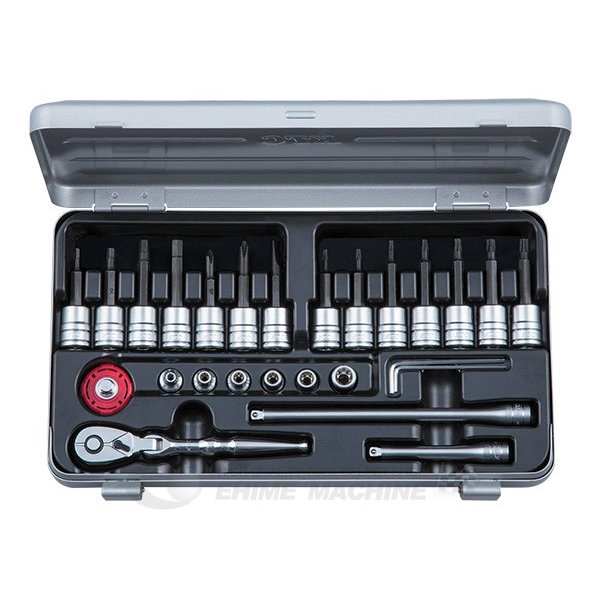KTC T型イジリ止めビットソケットレンチセット 差込角6.3mm(6.3sq.)(1/4) (TBT226HTH)(4989433968209) 京都機械工具|エヒメマシン 店