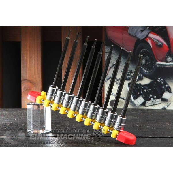 KTC 6.3sq.ロングT型トルクスビットソケットセット[9コ組] TBT2L09T 工具 京都機械工具