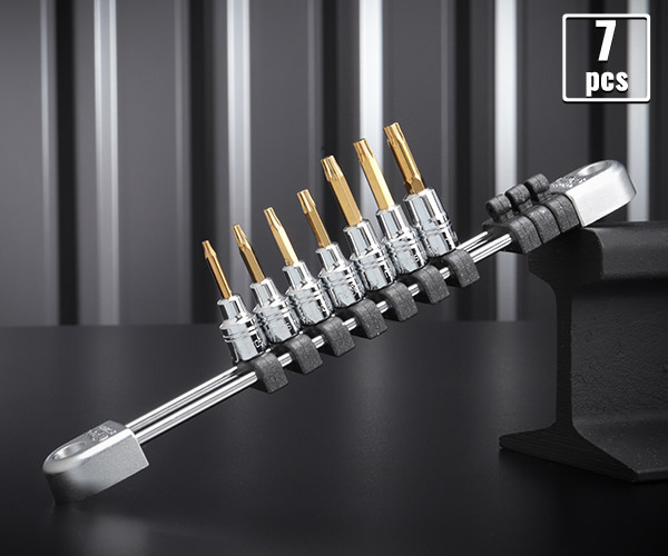 NEPROS 6.3sq.T型トルクスビットソケットセット[7コ組] NTQ4T07 差込角1/4 ネプロス