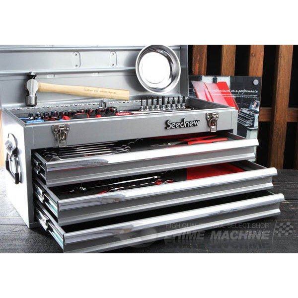 Seednew シーズニュー 工具 ケース 引出し ブラック 黒 SEEDNEW シーズニュー 2段引出しツールケース（ブラック） S-A302BL