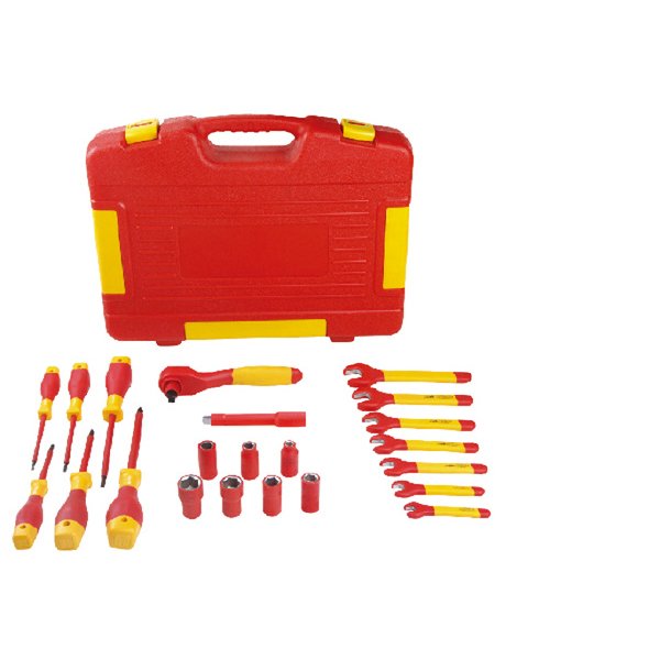 絶縁工具セット　P-E317F P-E317J(P-E317F) Pro-Auto 絶縁工具 トルクレンチ入りフル