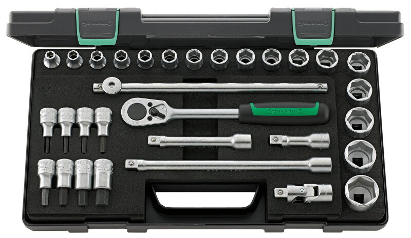 日本正規品 スタビレー (1/2SQ)ソケットレンチセット (52/54/25/6KN)(4018754260805) STAHLWILLE