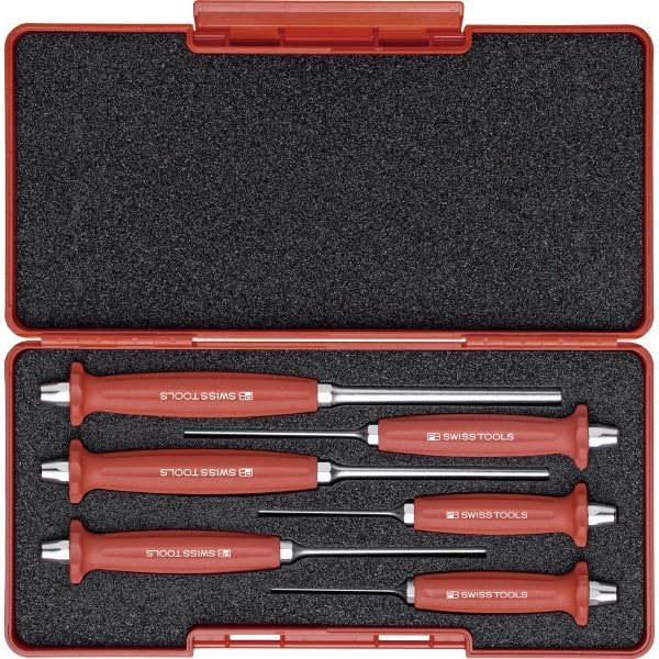 日本正規品 PBスイスツールズ ハンドル付平行ピンポンチ BOXセット 6本組 (758.SET) (7610733254446)