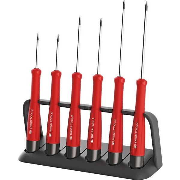 日本正規品 PBスイスツールズ スイスグリップ精密ヘクスローブドライバーセット 6本組 スタンド付 トルクスドライバー (8643) (7610733270606)