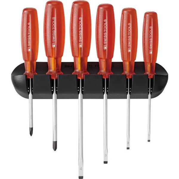 日本正規品 PBスイスツールズ マルチクラフト ドライバーセット ホルダー付 6本組 プラス マイナス ドライバー (6244) (7610733029761)