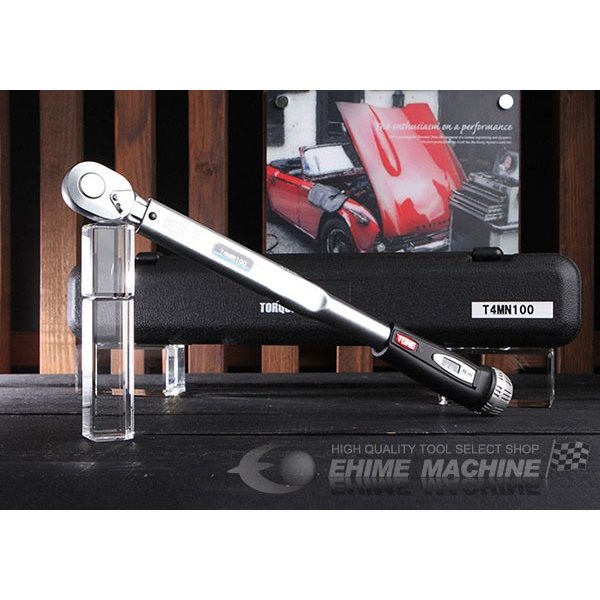 TONE プレセット形トルクレンチ(ダイレクトセットタイプ) 差込角12.7mm トルク調整範囲20~100N・m (T4MN100)(4953488201772) トネ