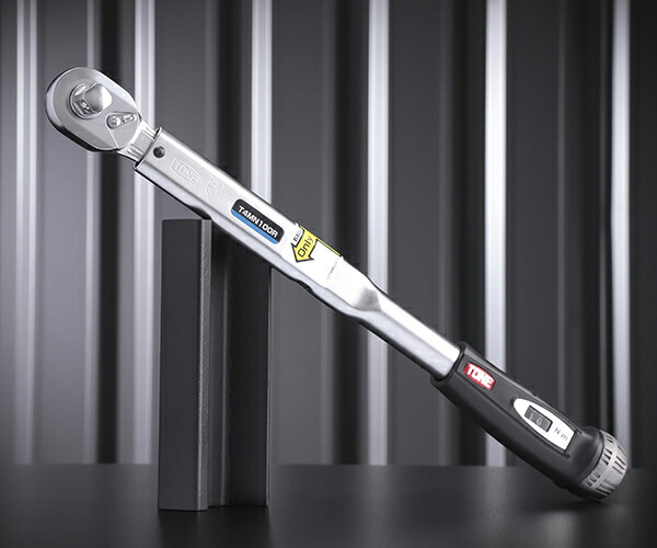 TONE プレセット形トルクレンチ ダイレクトセット・左右ネジ用 トルク調整範囲20~100N・m (T4MN100R)(4953488306699) トネ