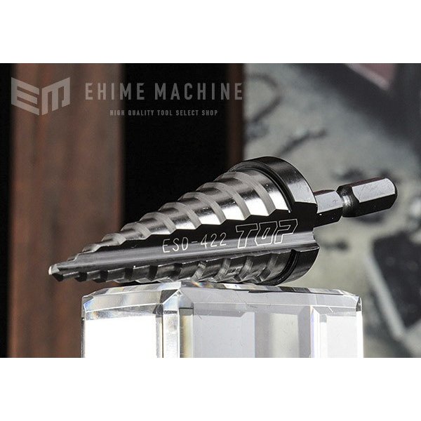 TOP 電動ドリル用ステップドリル 10段 4～22mm ESD-422 トップ工業