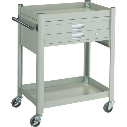 TRUSCO コンビネーションワゴン ６４３Ｘ４２７ＸＨ８８０ ２段引出付 TCW-81B1 トラスコ中山｜エヒメマシン 店
