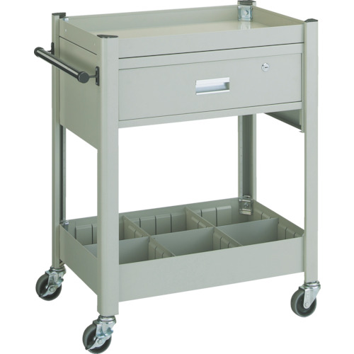 TRUSCO コンビネーションワゴン ６４３Ｘ４２７ １段引出・仕切板付 TCW-81BD トラスコ中山｜エヒメマシン 店