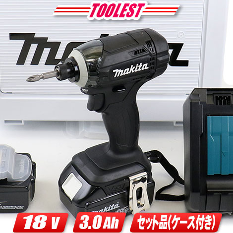 マキタ 18V 申し受ける式インパクトドライバ（黒）TD149DRFXB 3.0Ah Li-ion蓄電池(BL1830B)2個 申し受ける器(DC18RF) 容れもの【※沖縄県への申しつける受け付け・送りとどける不可】