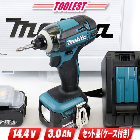 マキタ 14.4V 申し受ける式インパクトドライバ（青）TD138DRFX 3.0Ah Li-ion申し受ける池(BL1430B)2個 申し受ける器(DC18RF) 新型容れもの【※沖縄県への申しつける受け付け・送りとどける不可】