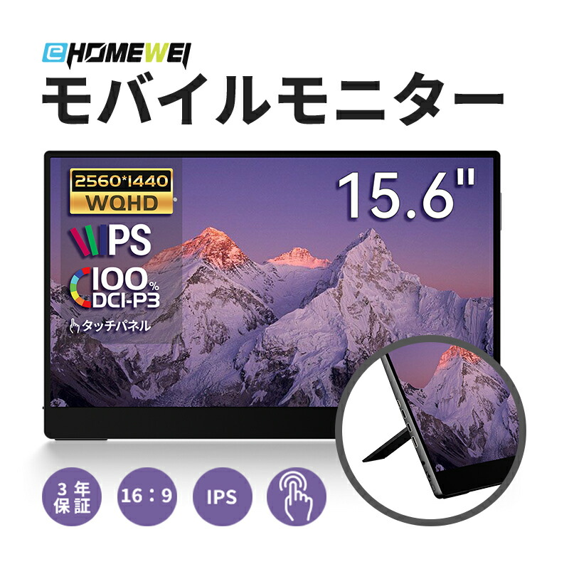 EHOMEWEI モバイルモニター 有機EL LO-133PF 13.3インチ 高性能