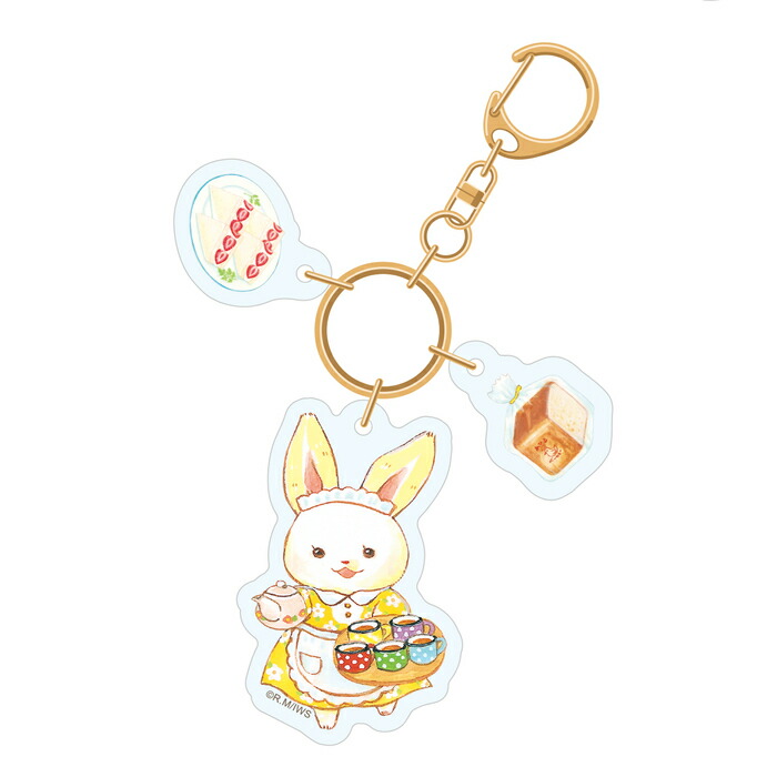 楽天市場】いつつごうさぎ アクリルキーホルダー メイ（ピンク