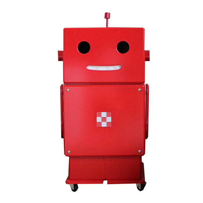 収納ロボ Robit(ロビット)レッド お片付け おかたづけ 子供部屋 こども部屋 インテリア 収納 グッズ|絵本ナビ 店