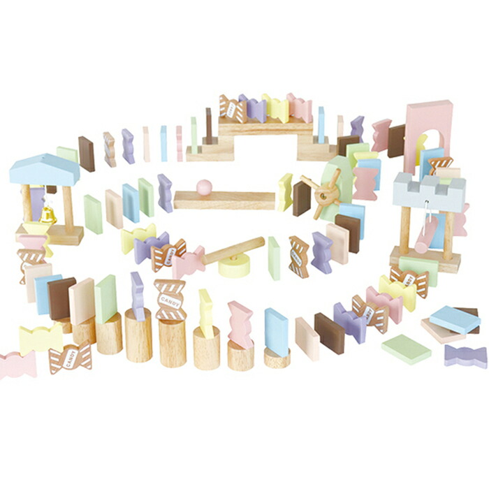 エド・インター キャンディドミノ おもちゃ ドミノ 室内遊び パステルカラー かわいい プレゼント グッズ画像