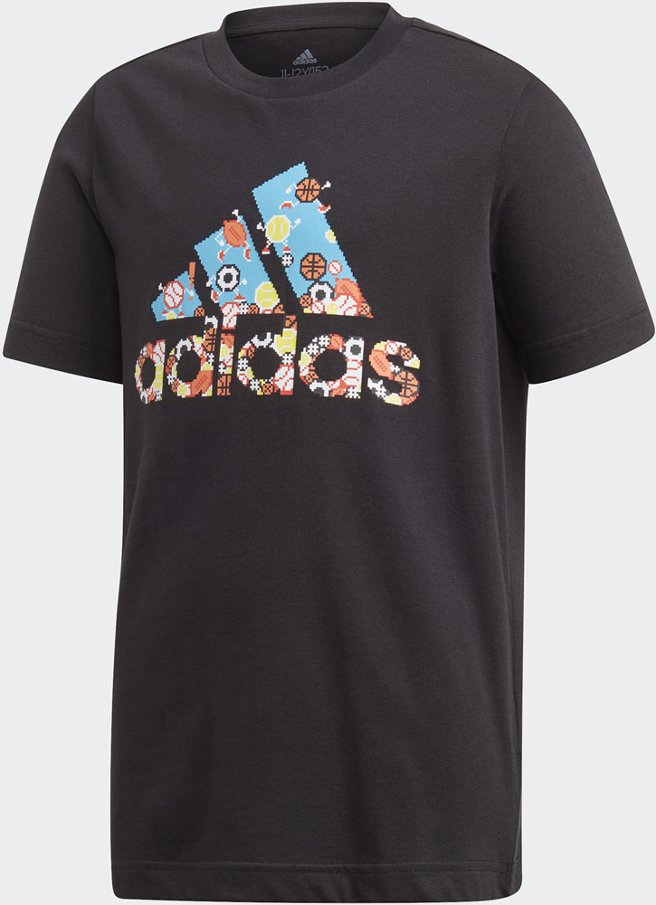 楽天市場 Adidas アディダス Bmhgame ｲﾗｽﾄ Bos Tｼｬﾂ キッズ ジュニア 140 150 160 小学生 中学生 子供服 男の子 スポーツウェア かっこいい スポーツ ウエア ブランド 通学 サッカー 運動 体育 学校 Boy Girl 黒t スポーツ カジュアル Isbストア