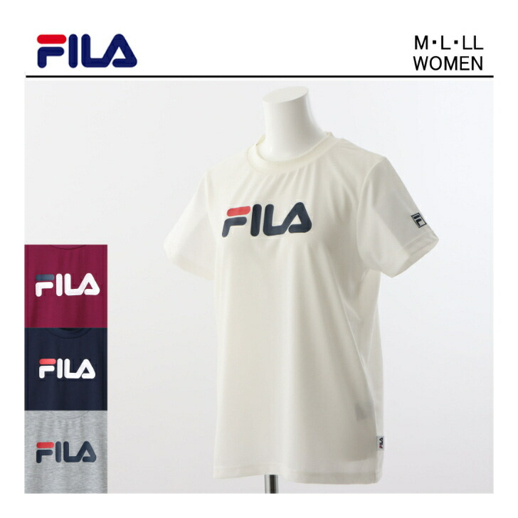 楽天市場】フィラ テニスウエア レディース 速乾 tシャツ 半袖 【 FILA